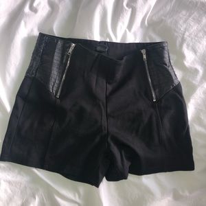 High Waisted Black Shorts